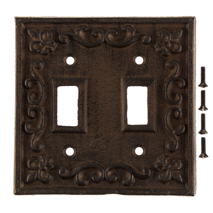 Rust Cast Iron Double Switch Plate Hobby Lobby 466367